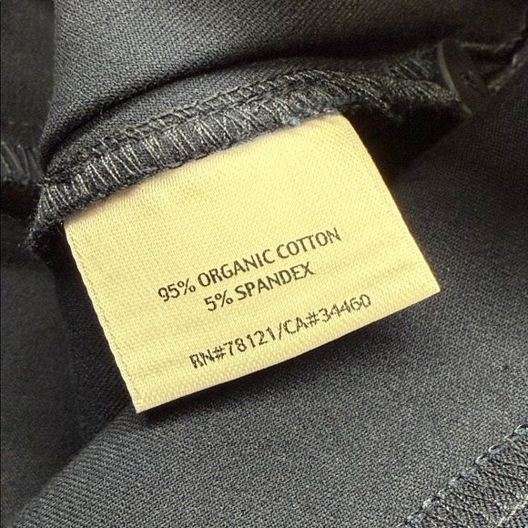 Eileen Fisher Navy Blue Organic Cotton Stretch Twill Evening Slim Ankle Pants - Picture 11 of 12